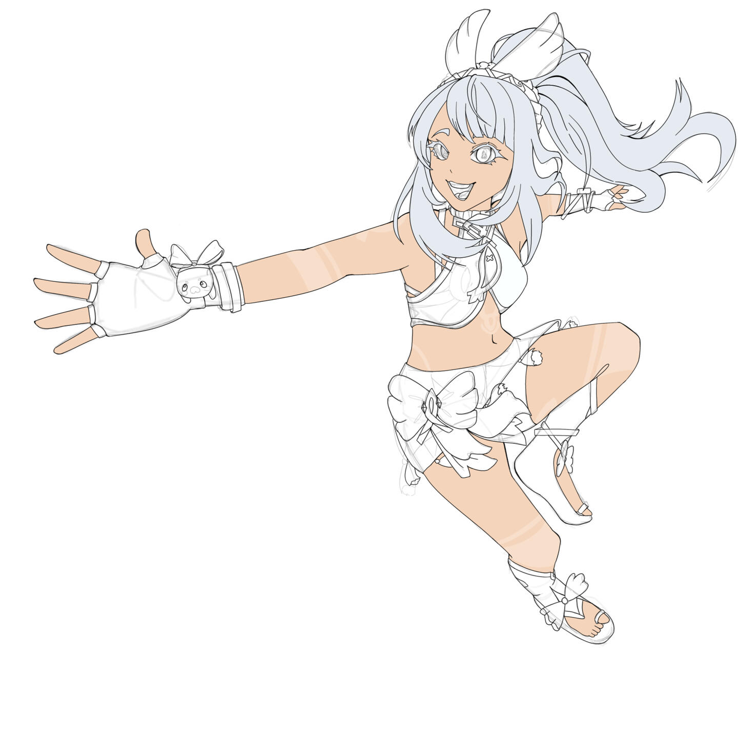 Mualani - Genshin Impact This piece is a discontinued piece of Mualani. I wanted to draw her to help me to drawing more complex positions. Made on 7/9/2024